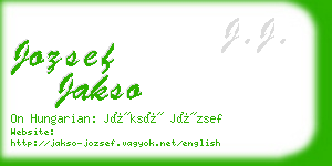 jozsef jakso business card